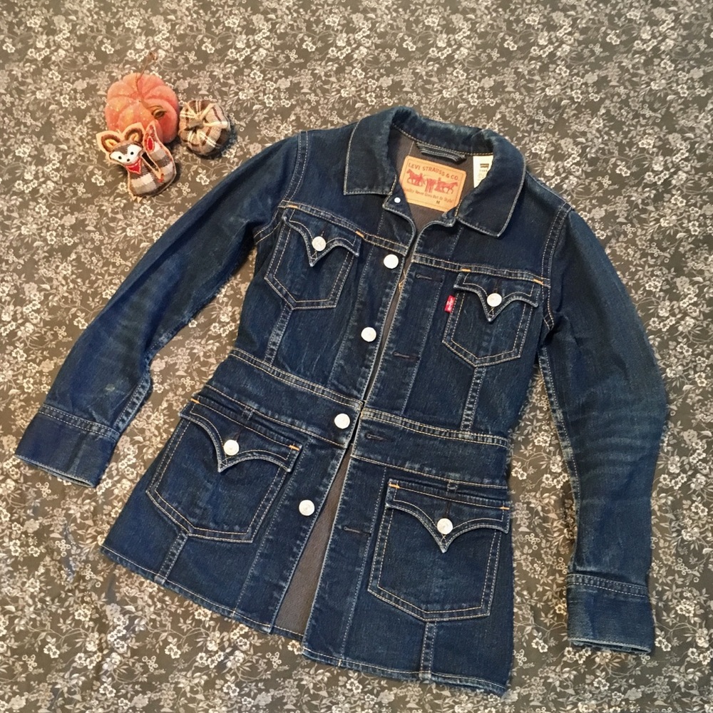 🍁🦃🥧 Levi’s Type 1 Long Iconic Denim Jacket